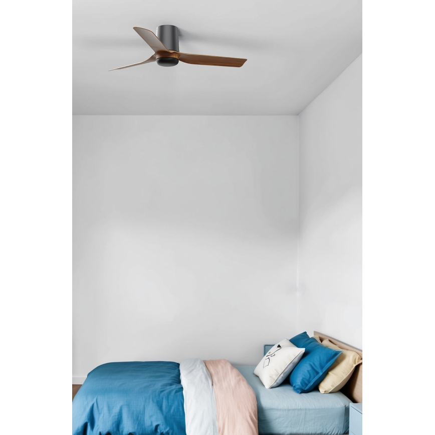 FARO 33835 - Deckenventilator MINI PUNT TUB S braun/schwarz d 90 cm + Fernbedienung