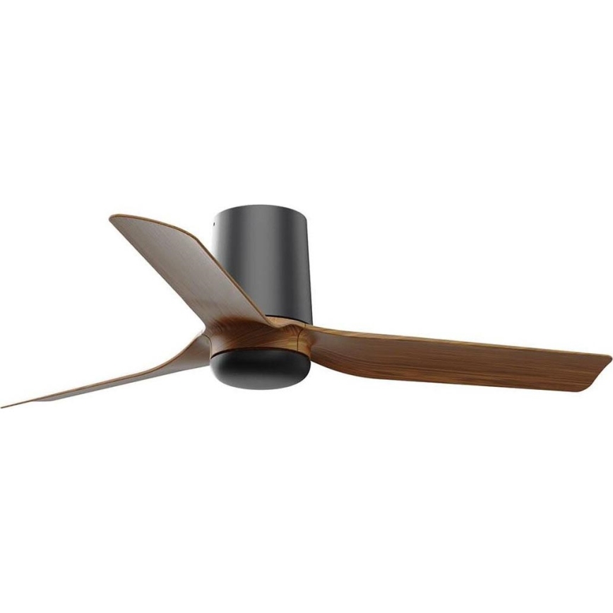 FARO 33835WT - Deckenventilator MINI PUNT TUB S braun/schwarz d 90 cm Wi-Fi Tuya + Fernbedienung
