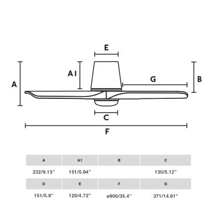 FARO 33836WT-1TW - LED dimmbarer Deckenventilator HEYWOOD TUB S LED/10W/230V 2700/4000/6000K Kiefer/Weiß Ø 90 cm Wi-Fi Tuya + Fernbedienung
