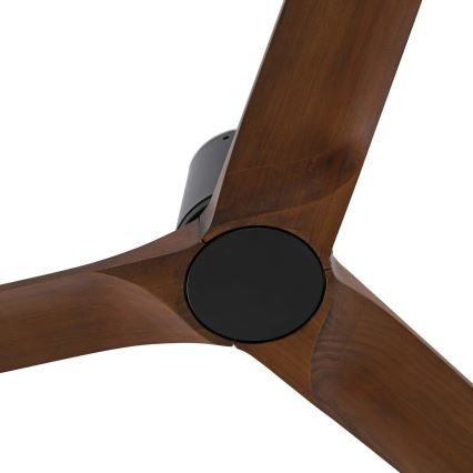 FARO 33839 - Deckenventilator HEYWOOD TUB L Kiefer/Schwarz Ø 132 cm + Fernbedienung