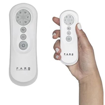 FARO 34100 - Deckenventilator MILOS schwarz + Fernbedienung