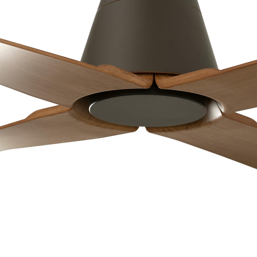 FARO 34106 - Deckenventilator TYPHOON M braun d 130 cm IP44 + Fernbedienung