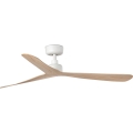 FARO 34195WT - Deckenventilator ROCKER M Ø 132 cm beige/weiß Wi-Fi Tuya + Fernbedienung