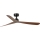 FARO 34197WT - Deckenventilator ROCKER M Ø 132 cm braun/schwarz Wi‑Fi Tuya + Fernbedienung