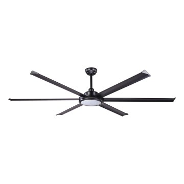 FARO 34203-130 - LED-Deckenventilator ROTTERDAM XL LED/32W/230V schwarz d 200 cm + Fernbedienung