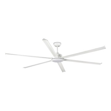 FARO 34206-130 - Dimmbarer LED-Deckenventilator ROTTERDAM XXL LED/32W/230V weiß d 250 cm + Fernbedienung