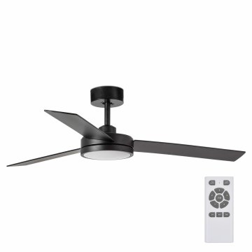 FARO 34261 - LED-Deckenventilator BARTH LED/24W/230V schwarz + Fernbedienung