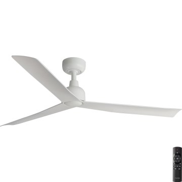 FARO 34274 - Deckenventilator MARINE M weiß d 125 cm IP44 + Fernbedienung