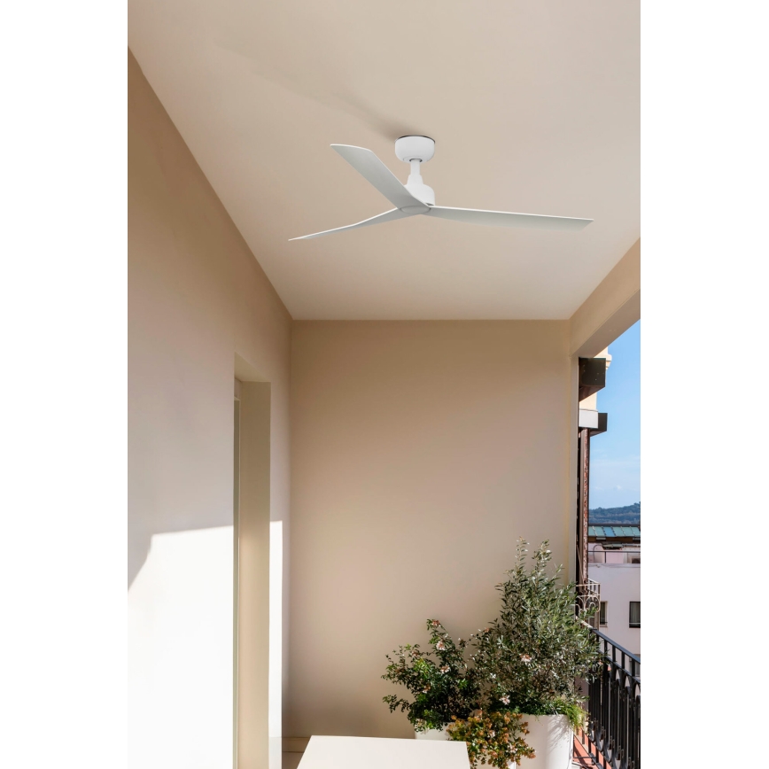 FARO 34274 - Deckenventilator MARINE M weiß d 125 cm IP44 + Fernbedienung
