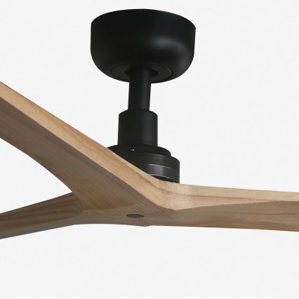 FARO 34283 - Deckenventilator KLIM M Kiefer/schwarz d 125 cm + Fernbedienung