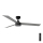 FARO 34286-1TW - Dimmbarer LED-Deckenventilator CRUISER L LED/18W/230V 2700/3000/4000K Ø 132 cm schwarz/grau + Fernbedienung