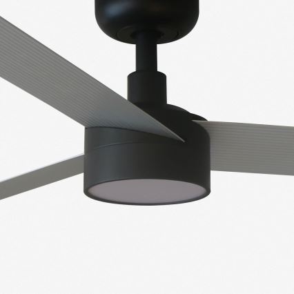 FARO 34286-1TW - Dimmbarer LED-Deckenventilator CRUISER L LED/18W/230V 2700/3000/4000K Ø 132 cm schwarz/grau + Fernbedienung