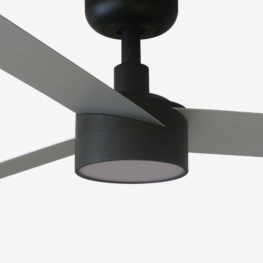 FARO 34286-1TW - Dimmbarer LED-Deckenventilator CRUISER L LED/18W/230V 2700/3000/4000K Ø 132 cm schwarz/grau + Fernbedienung