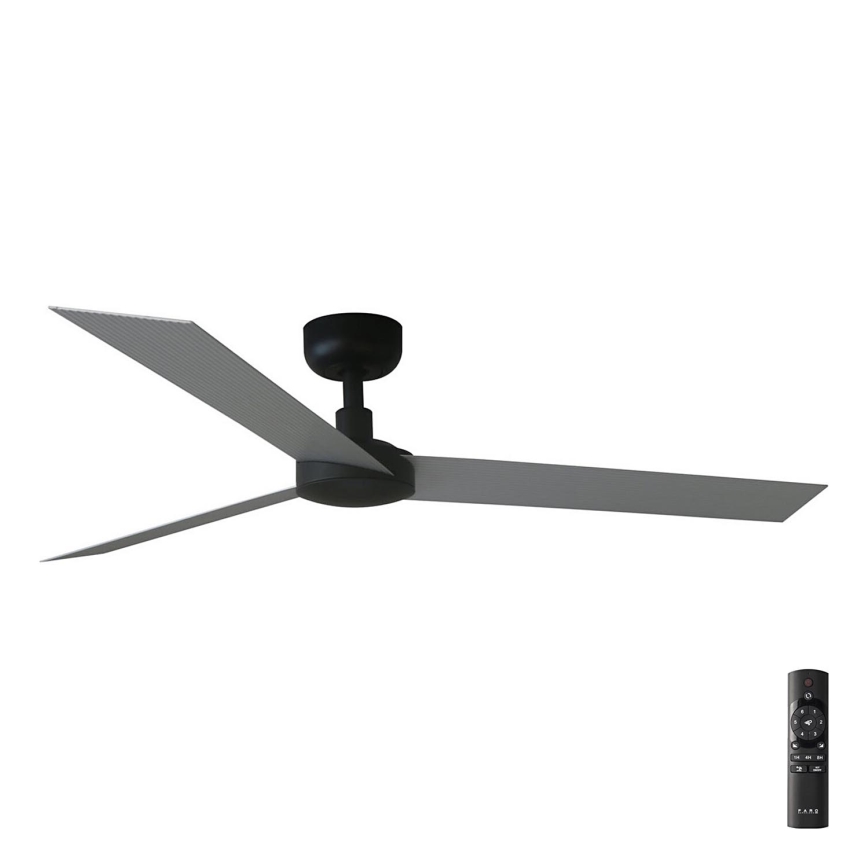 FARO 34286 - Deckenventilator CRUISER L schwarz d 132 cm + Fernbedienung