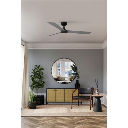 FARO 34286 - Deckenventilator CRUISER L schwarz d 132 cm + Fernbedienung