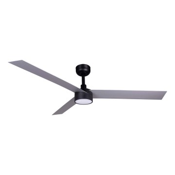 FARO 342871S - CRUISER XL dimmbarer LED-Deckenventilator, 18 W, 230 V, 2700/3000/4000 K, Ø 160 cm, Grau/Schwarz + Fernbedienung