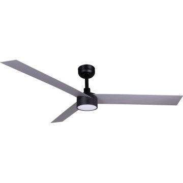 FARO 34287WT1S - LED-dimmbarer Deckenventilator CRUISER XL LED/18W/230V 2700/3000/4000K Ø 160 cm grau/schwarz Wi‑Fi Tuya + Fernbedienung