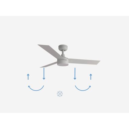 FARO 34288-1TW - Dimmbarer LED-Ventilator CRUISER S LED/20W/230V d 106 cm 2700/4000/6500K + Fernbedienung