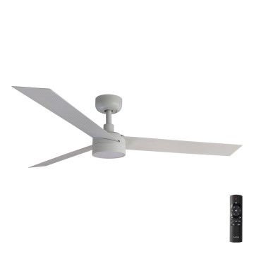 FARO 34290-1TW - Dimmbarer LED-Ventilator CRUISER LED/20W/230V 2700/4000/6500K d 132 cm weiß + Fernbedienung