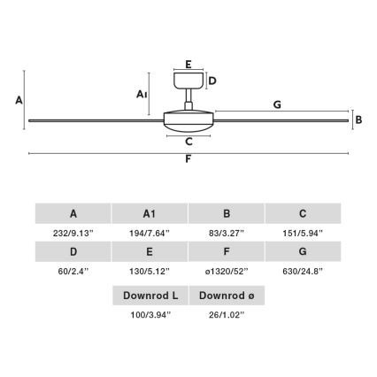 FARO 34290WT - Deckenventilator CRUISER L, weiß, Ø 132 cm, Wi‑Fi Tuya + Fernbedienung