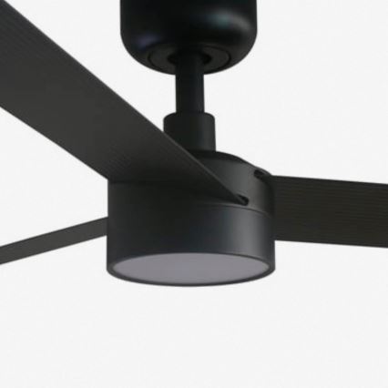 FARO 34291WT1S - CRUISER L LED-dimmbarer Deckenventilator, 18 W, 230 V, 2700/3000/4000 K, Ø 132 cm, schwarz, Wi-Fi (Tuya) + Fernbedienung