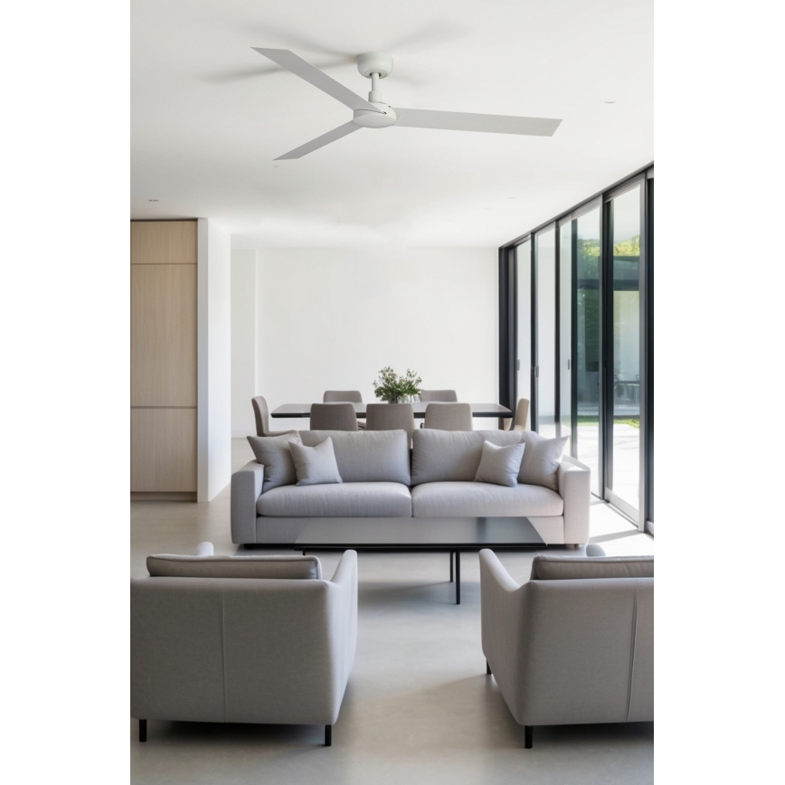 FARO 34292WP - Deckenventilator CRUISER XL weiß d 160 cm SMART + Fernbedienung
