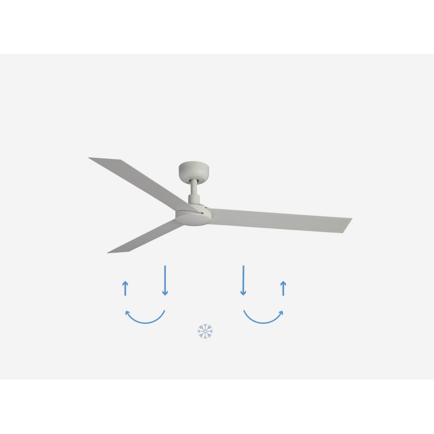 FARO 34292WP - Deckenventilator CRUISER XL weiß d 160 cm SMART + Fernbedienung