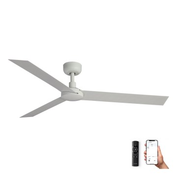 FARO 34292WP - Deckenventilator CRUISER XL weiß d 160 cm SMART + Fernbedienung