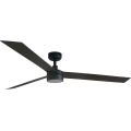 FARO 34293WT1S - Dimmbarer LED-Deckenventilator CRUISER XL LED/18W/230V 2700/3000/4000K Ø 160 cm schwarz Wi-Fi Tuya + Fernbedienung