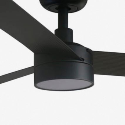 FARO 34293WT1S - LED-dimmbarer Deckenventilator CRUISER XL LED/18W/230V 2700/3000/4000K Ø 160 cm schwarz Wi-Fi Tuya + Fernbedienung