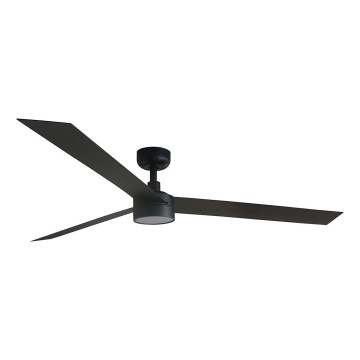 FARO 34293WT1S - LED-dimmbarer Deckenventilator CRUISER XL LED/18W/230V 2700/3000/4000K Ø 160 cm schwarz Wi-Fi Tuya + Fernbedienung