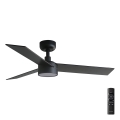 FARO 34296-1TW - LED dimmbarer Deckenventilator RUDDER S LED/18W/230V 2700/3000/4000K Ø 106 cm schwarz + mit Fernbedienung