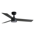 FARO 34296WT1S - LED-dimmbarer Deckenventilator RUDDER S LED/18W/230V 2700/3000/4000K Ø 106 cm braun/schwarz Tuya-WiFi + Fernbedienung