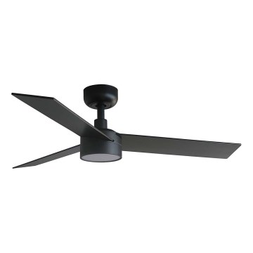 FARO 34296WT1S - LED-dimmbarer Deckenventilator RUDDER S LED/18W/230V 2700/3000/4000K Ø 106 cm braun/schwarz Tuya-WiFi + Fernbedienung