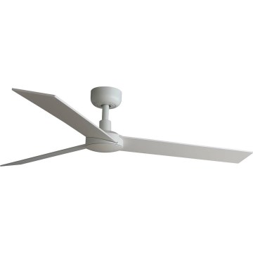 FARO 34297WT - Deckenventilator RUDDER L weiß/beige d 132 cm Wi-Fi Tuya + Fernbedienung