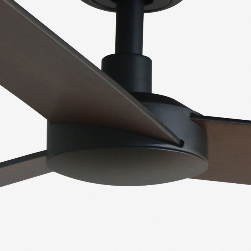 FARO 34298WT - Deckenventilator RUDDER L schwarz/Wenge d 132 cm Wi-Fi Tuya + Fernbedienung