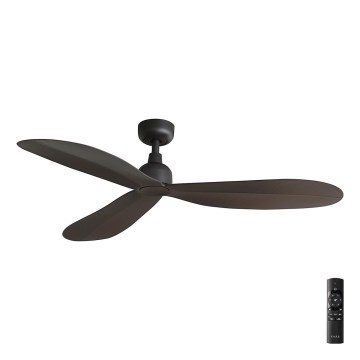 FARO 34301 - Deckenventilator PALMA braun d 129 cm IP44 + Fernbedienung