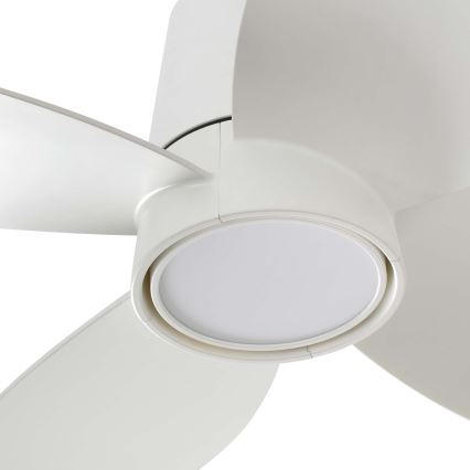 FARO 34315WT - Dimmbarer LED-Deckenventilator KLOVER TUB S LED/20W/230V 2700/4000/6500K weiß d 80 cm Wi-Fi Tuya + Fernbedienung