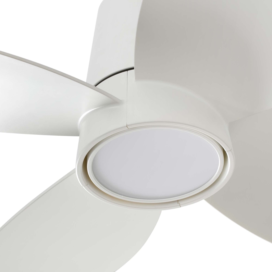 FARO 34315WT - Dimmbarer LED-Deckenventilator KLOVER TUB S LED/20W/230V 2700/4000/6500K weiß d 80 cm Wi-Fi Tuya + Fernbedienung
