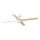 FARO 34355-1TW - Dimmbarer LED-Deckenventilator RUDDER L LED/20W/230V weiß/beige d 132 cm + Fernbedienung