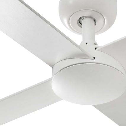 FARO 34355WT - Deckenventilator RUDDER L weiß/beige d 132 cm Wi-Fi Tuya + Fernbedienung