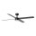 FARO 34356-1TW - Dimmbarer LED-Deckenventilator RUDDER L LED/20W/230V schwarz/braun d 132 cm + Fernbedienung