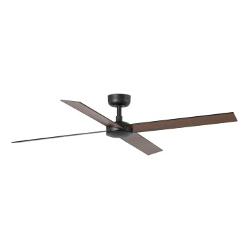 FARO 34356 - Deckenventilator RUDDER L braun/schwarz d 132 cm + Fernbedienung