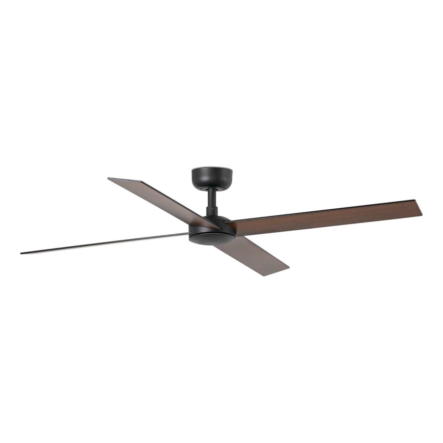 FARO 34356 - Deckenventilator RUDDER L braun/schwarz d 132 cm + Fernbedienung