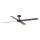 FARO 34356 - Deckenventilator RUDDER L braun/schwarz d 132 cm + Fernbedienung