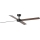 FARO 34356WT - Deckenventilator RUDDER L braun/schwarz d 132 cm Wi-Fi Tuya + Fernbedienung