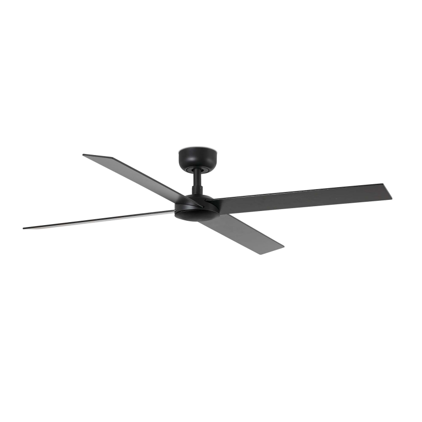 FARO 34356WT - Deckenventilator RUDDER L braun/schwarz d 132 cm Wi-Fi Tuya + Fernbedienung