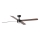FARO 34356WT1S - LED-dimmbarer Deckenventilator RUDDER L LED/18W/230V 2700/3000/4000K Ø 132 cm braun/schwarz Wi-Fi Tuya + Fernbedienung