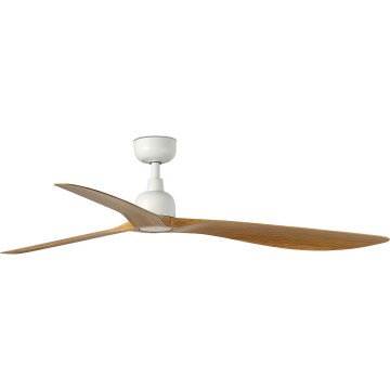 FARO 34361 - Deckenventilator OUTWOOD L braun/weiß d 150 cm IP44 + Fernbedienung