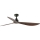 FARO 34362WT - Deckenventilator OUTWOOD L braun/schwarz d 150 cm Wi-Fi Tuya IP44 + Fernbedienung